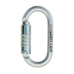 Kaya Safety K-30/3A Oval Çelik Karabina (Keylock)