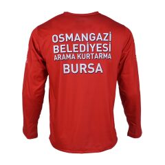 Utopeak Arama Kurtarma Kesik Elyaf Uzun Kollu Sweatshirt