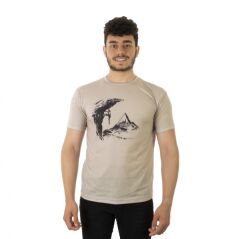 Utopeak Bej Tırmanışçı T-shirt