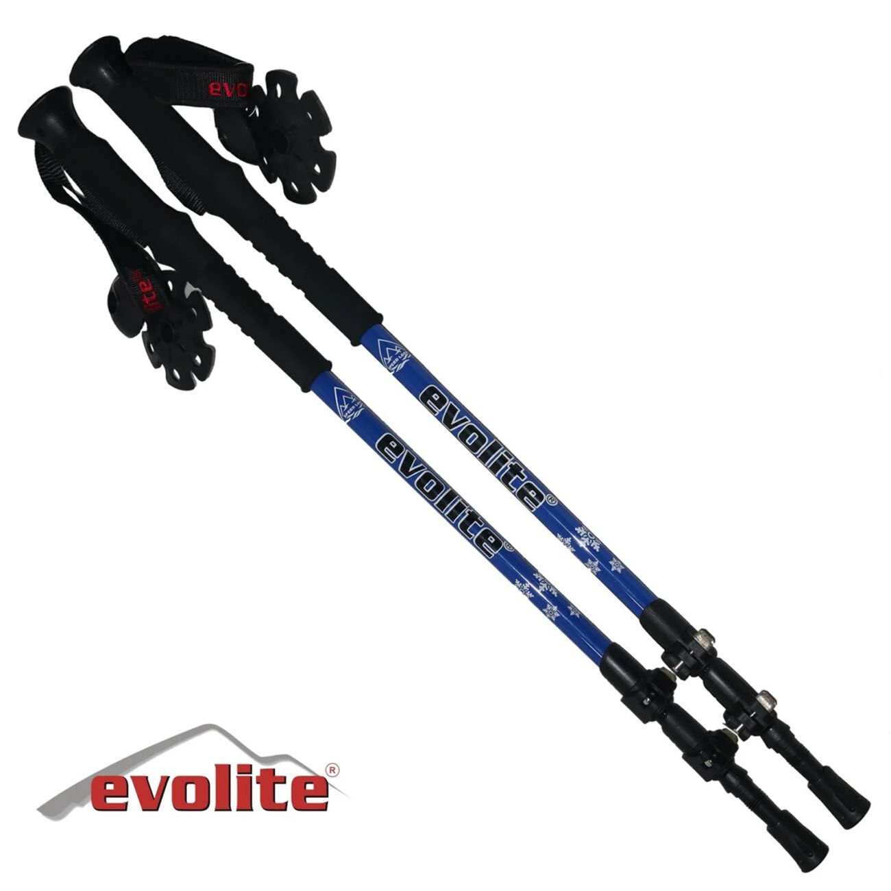 Evolite Speed-Lock Dıştan Kilitli Trekking Batonu - Mavi