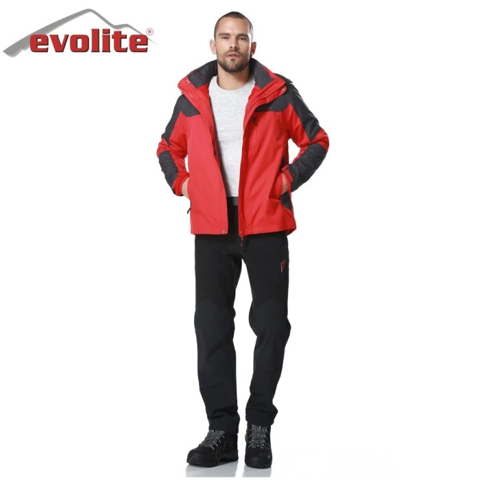 Evolite Diva Bay 3in1 Gri/Kırmızı Mont - Görsel 2